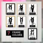 Custom Framed Horse Silhouette, Personalized with Your Horse's Markings